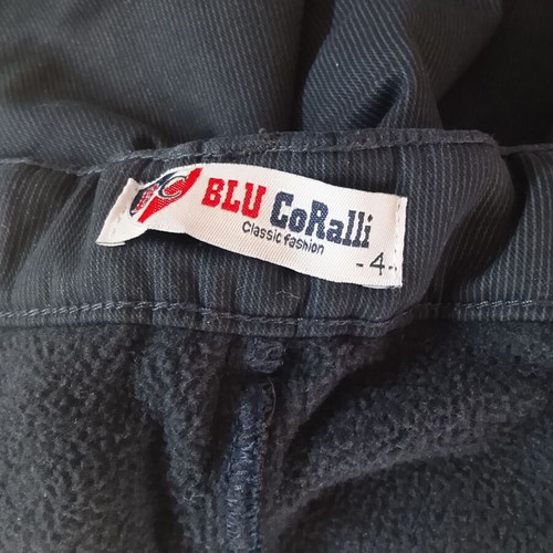 Blu CoRalli winter pants for 4-year-old boy like new, blue