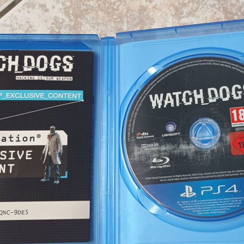 Watch Dogs PlayStation 4 game used, action adventure