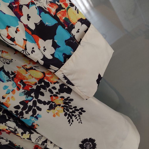 Desigual trench coat used, light printed, size 36
