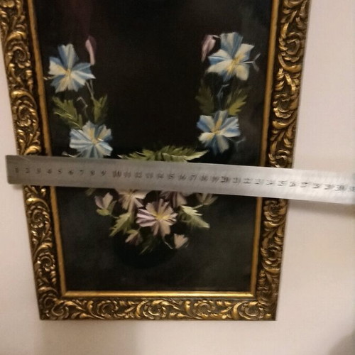 Set of embroidered frames like new, size 35x25 and small 27x20
