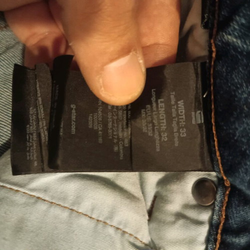 G Star jeans used, size L, blue