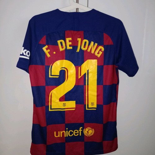 Barcelona 19/20 Frankie de Jong jersey used, size S