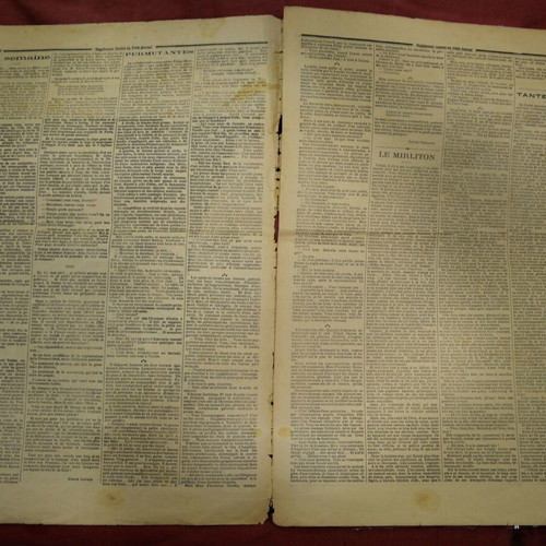 Le Petit Journal 1892 used edition tribute to 25th wedding anniversary