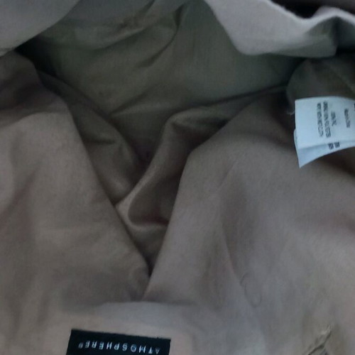 Atmosphere shoulder bag used, beige, synthetic leather
