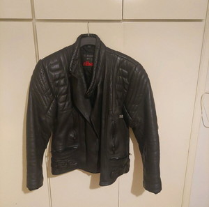 Vintage leather biker jacket