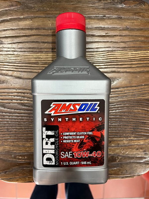 Amsoil Dirt 10W40 100% Synthetic Motorcycle Oil new, made in America