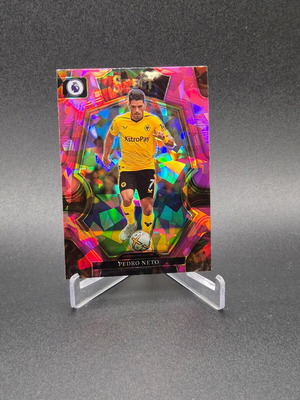 2022 Panini Select Premier League Mezzanine Pink Ice Prizm Pedro Neto #113 Chelsea Wolves card