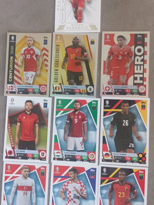 Match Attax Euro 2024 cards in excellent condition, pack of 10