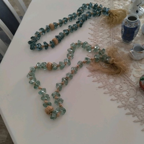 Decorative worry beads like new, set of 2, glass