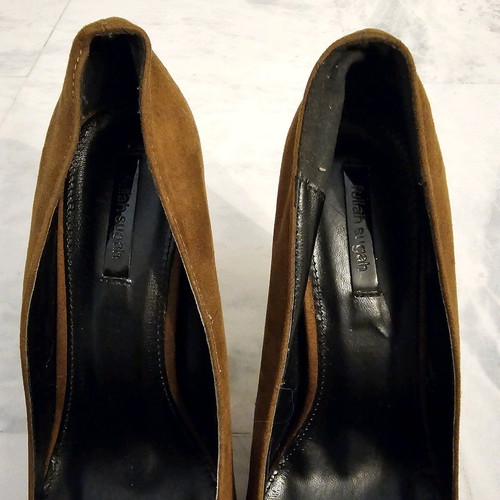 Fullah Sugah Suede Camel Brown Pumps No. 40 Used