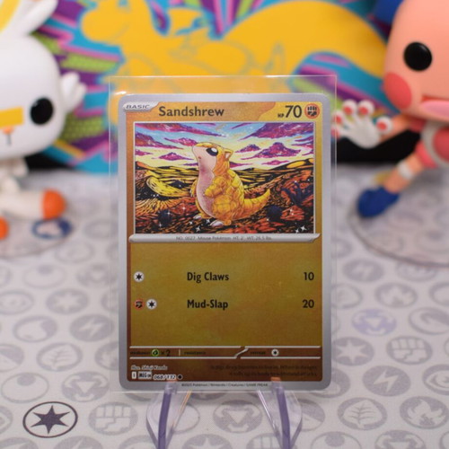 Pokemon Card Sandshrew MEG 068 Reverse Holo like new