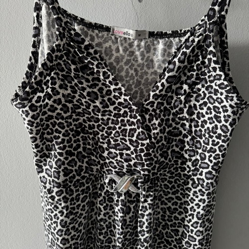 Summer dress new, black and white, size M