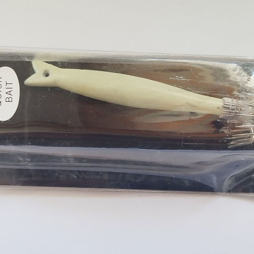 Squid jig pencil 10 cm phosphorescent new with single wide needle row