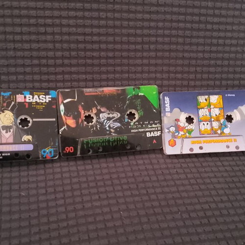 Batman Donald Duck BASF High Performance II cassette tapes used, 1995 collection