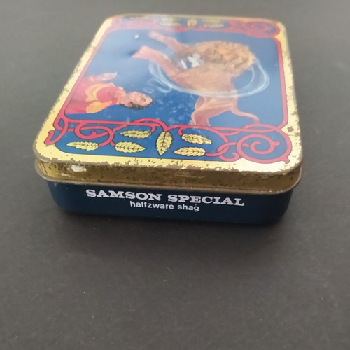 Vintage Samson empty tobacco tin 1945-50