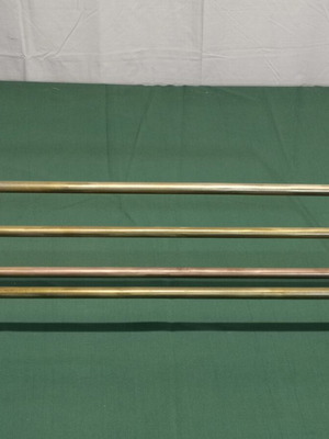 Brass wall-mounted hanger used