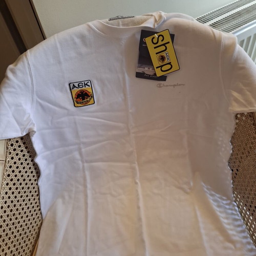 T-shirt AEK Basketball white medium size new, authentic
