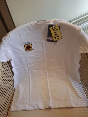 T-shirt ΑΕΚ Basketball λευκό medium size καινούργιο, γνήσιο
