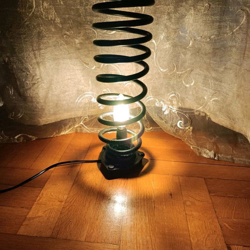 Handmade table lamp made of steel made to order