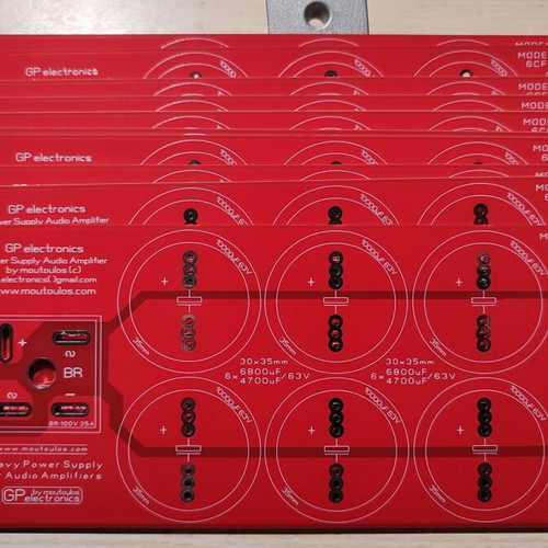Power Supply Symmetrical PCB for Audio Amplifiers new