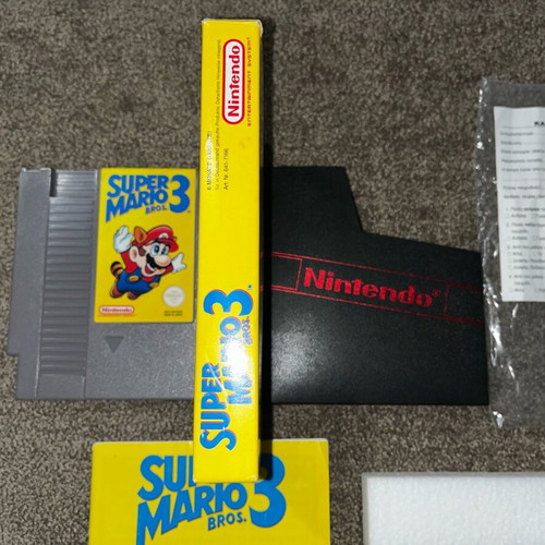 Super Mario 3 game for Nintendo NES used, Greek edition