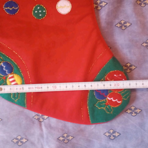 Christmas stocking new made of felt fabric