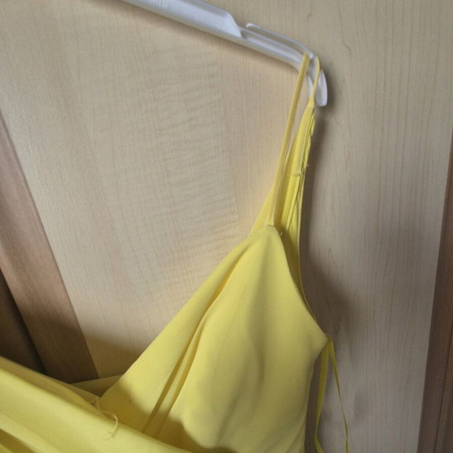 Forel by Vassilis Zoulias Airy Maxi Dress Yellow Like New Size 42
