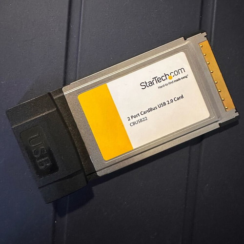 StarTech.com 2 Port CardBus USB 2.0 Card like new CBUSB22