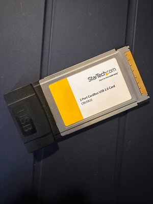 StarTech.com 2 Port CardBus USB 2.0 Card like new CBUSB22