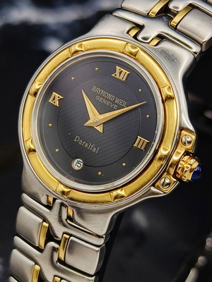 Raymond Weil Parsifal Ref. 9990 δίχρωμο γυναικείο vintage Swiss quartz ρολόι μεταχειρισμένο