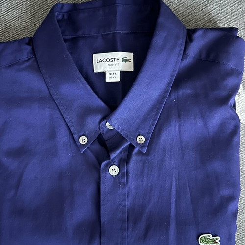Lacoste dark purple shirt size XL