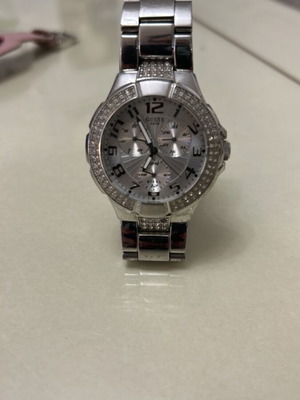 Guess women's silver watch like new