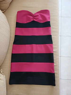 Strapless mini dress like new, size S