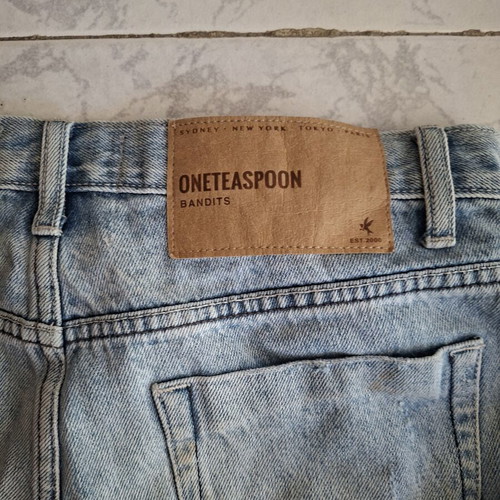 One Teaspoon denim shorts S 24N, light blue wash