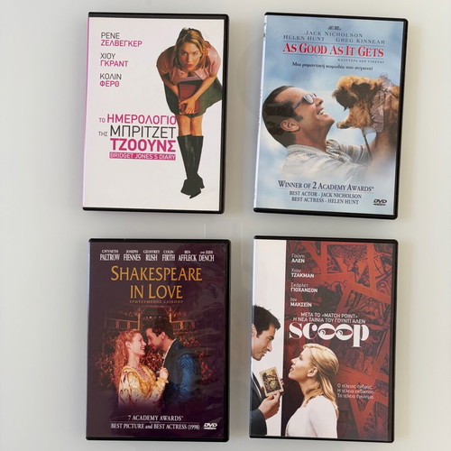 DVD movie pack of 20 with Greek subtitles like new