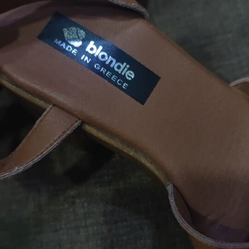 Leather women's sandals new, tan, sizes 36 and 41