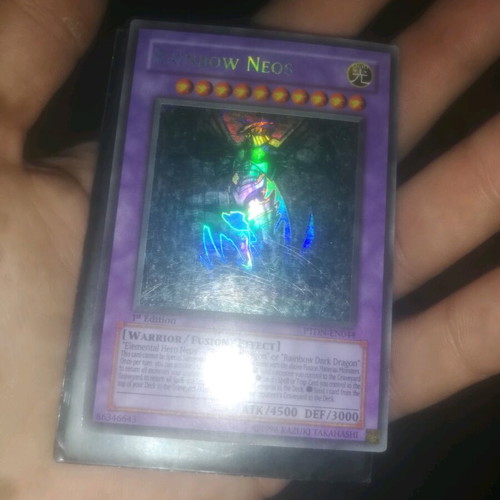 Rainbow Neos 1st Edition Ghost Rare Yu-Gi-Oh! card