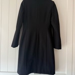 Black mid-length women's coat like new, made in Italy, size S