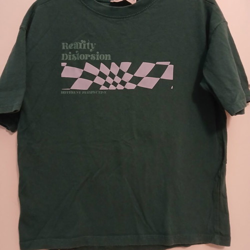 Zara short-sleeve t-shirt used, size 140 cm, green