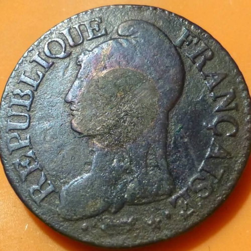 Γαλλία 5 centimes μεταχειρισμένο νόμισμα