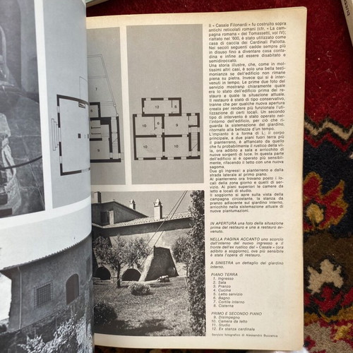 Tuttoville magazine used, 2 issues 1970, Italian architecture and design