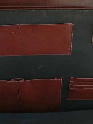 Leather Briefcase new, brown