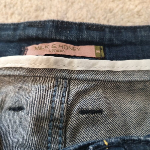 Milk and Honey denim pants used, medium size, dark blue with pockets