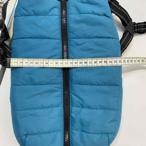 Trixie Pontis dog jacket like new, padded aqua polyester