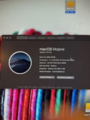 Mac Pro 12-core 2010 used, 3.46GHz, 128GB RAM, 2 ATI RX580 and Radeon HD7950 GPUs, 1TB SSD