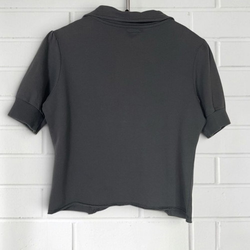 Zara short-sleeve jacket sweatshirt material size M new, charcoal grey