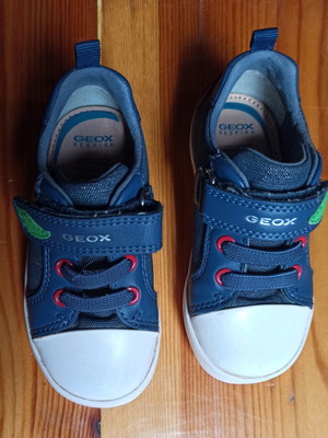 Geox Gisli Kids Athletic Sneakers Used Navy Blue Size 23