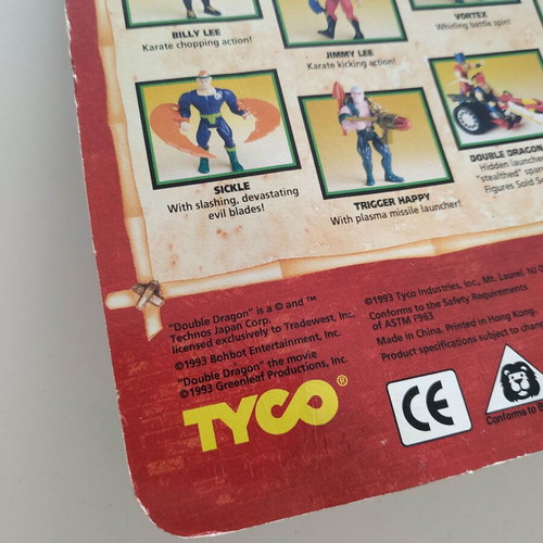 Double Dragon Vortex action figure sealed, Tyco 1993