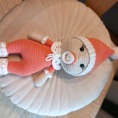 Baby amigurumi doll handmade new, 28 cm