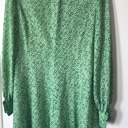 Vintage dress like new, custom made, green satin XXL